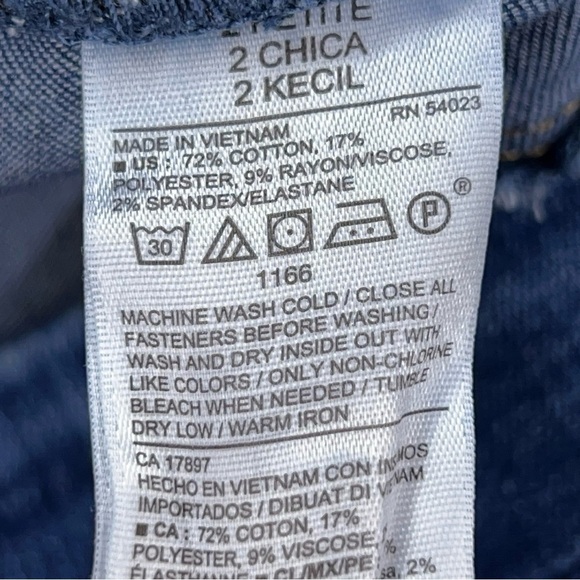 Size Petite 2 Old Navy Blue Rockstar Style Skinny Jeans Jeggings Stretch - Picture 11 of 12